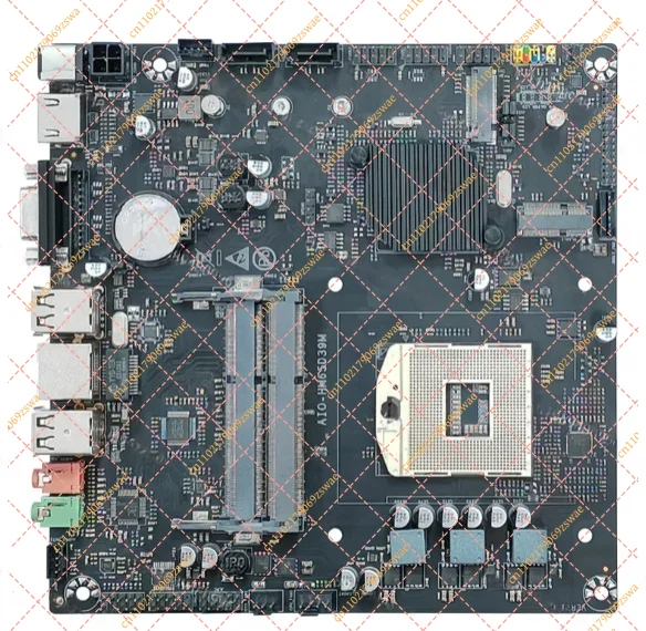 HM65 ITX Industrial Motherboard, DDR3 Mini PC Board with COM Port and DC 12V-19V Power