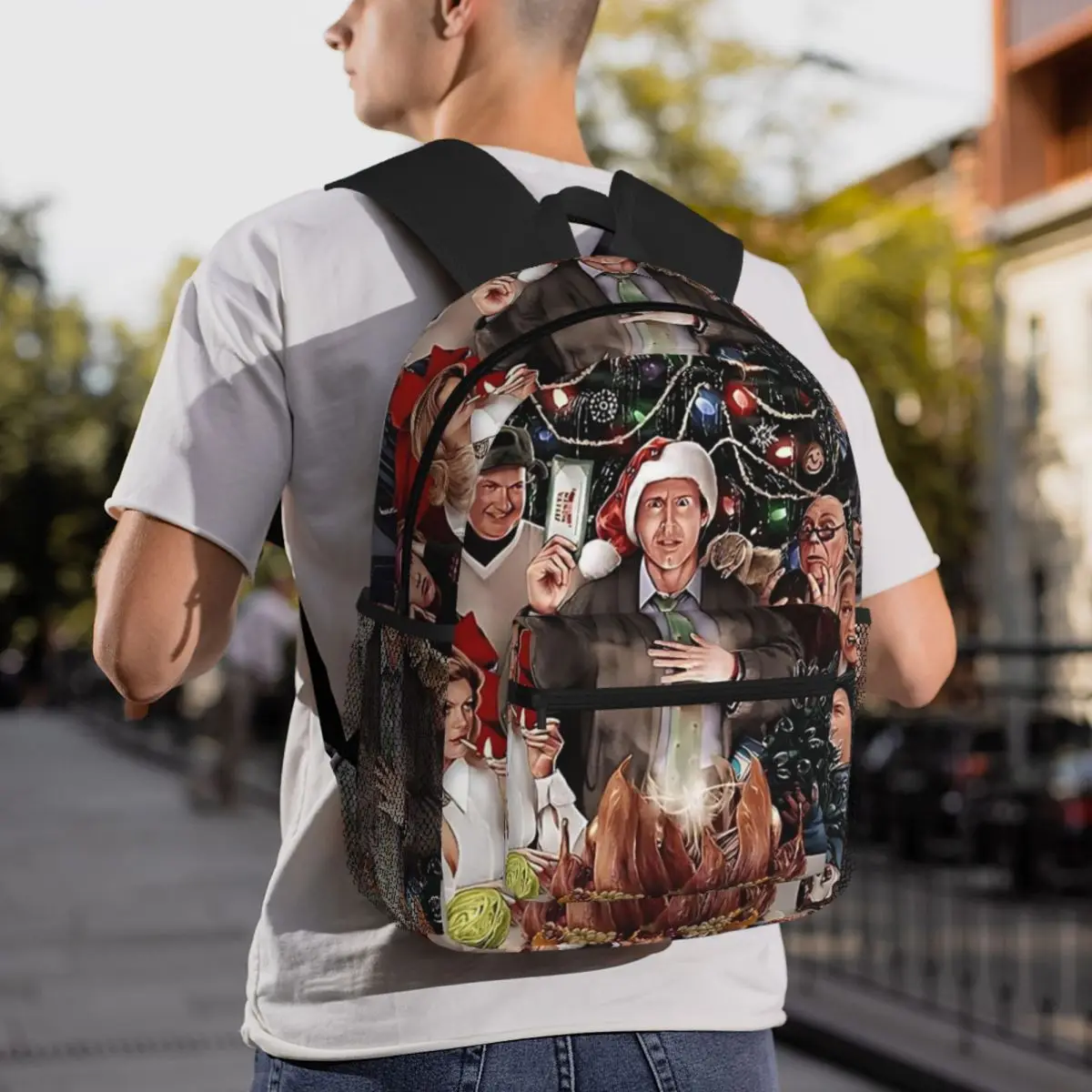 National Lampoon's Christmas Vacation Backpack Student BookBag Children School Bag Computer Shoulder Bags for Boys Girls