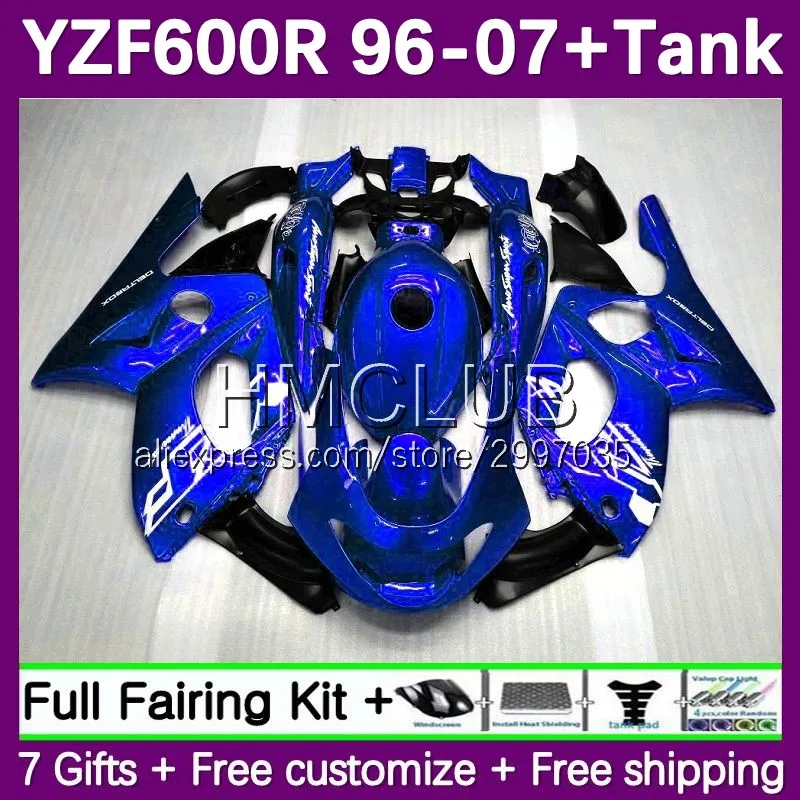 Fairing +Tank For YAMAHA Thundercat YZF600R YZF-600R 126No.108 YZF 600R 1996 1997 1998 1999 2000 2001 02 03 05 06 07 Glossy blue