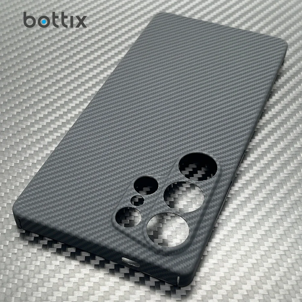 

Carbon Fiber Case for Samsung Galaxy S25 Ultra Cover Light Weight S25+ Plus Anti-Fingerprint Aramid Thin Back Shell with Lens