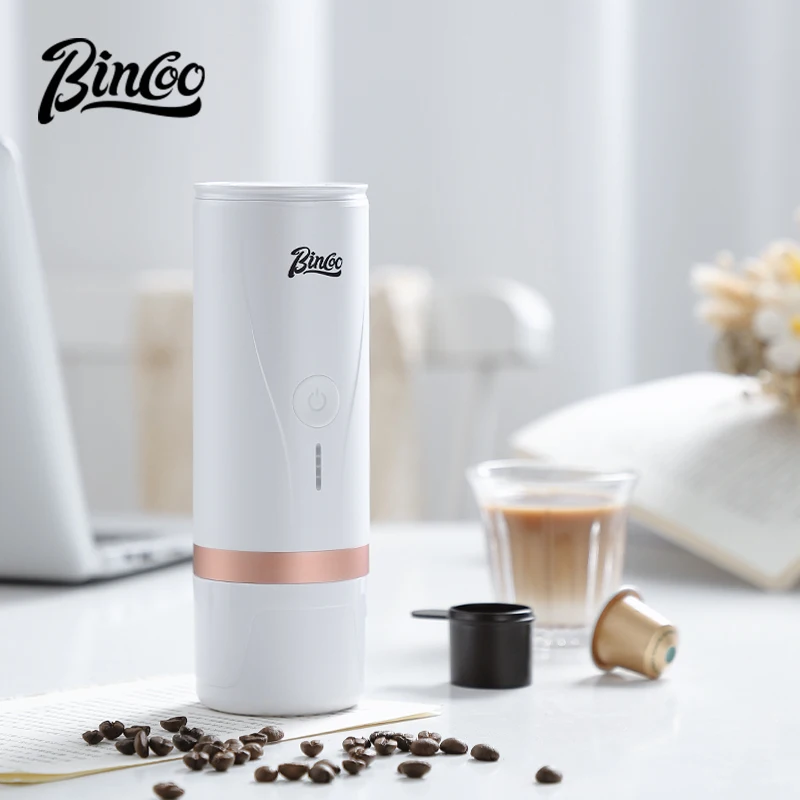 Bincoo Electric Portable Coffee Machine Small Espresso Coffee Bean Powder Capsule Home Car Outdoor Travel