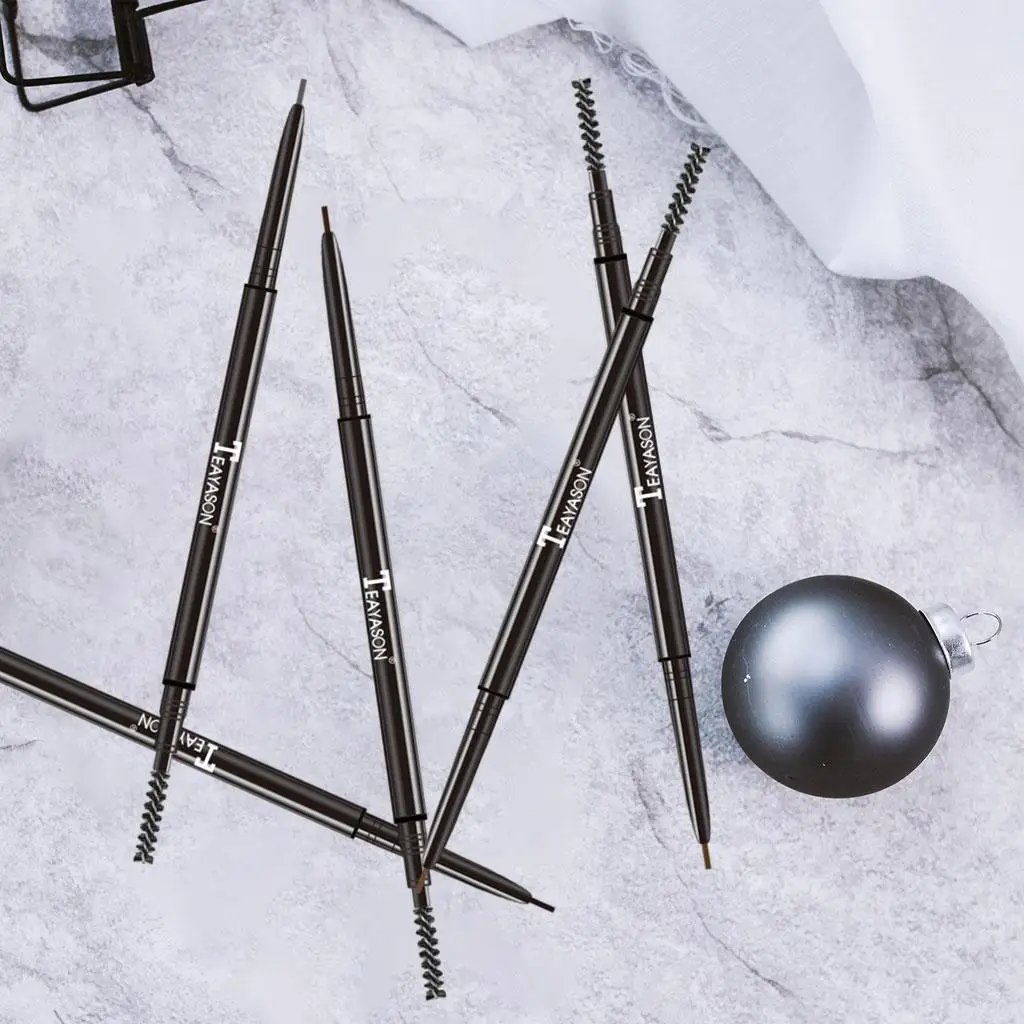 Eyebrow Pencil Dual Ended Professional Natural Brow Pen Natural Daily Look Draws