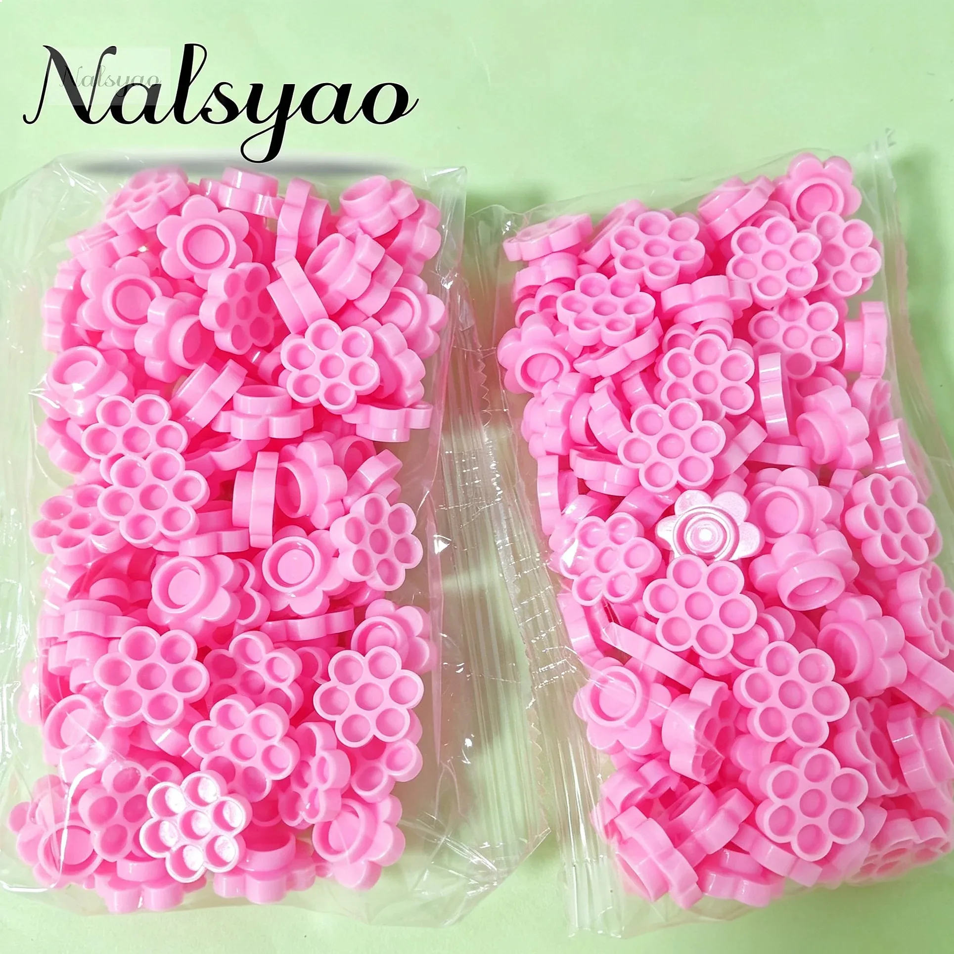 Disposable Honeycomb Glue Cup 100Pcs – Eyelash Extension Lash Grafting Holder, Plastic Stand for Tattoo Pigment Adhesive Tp Tool