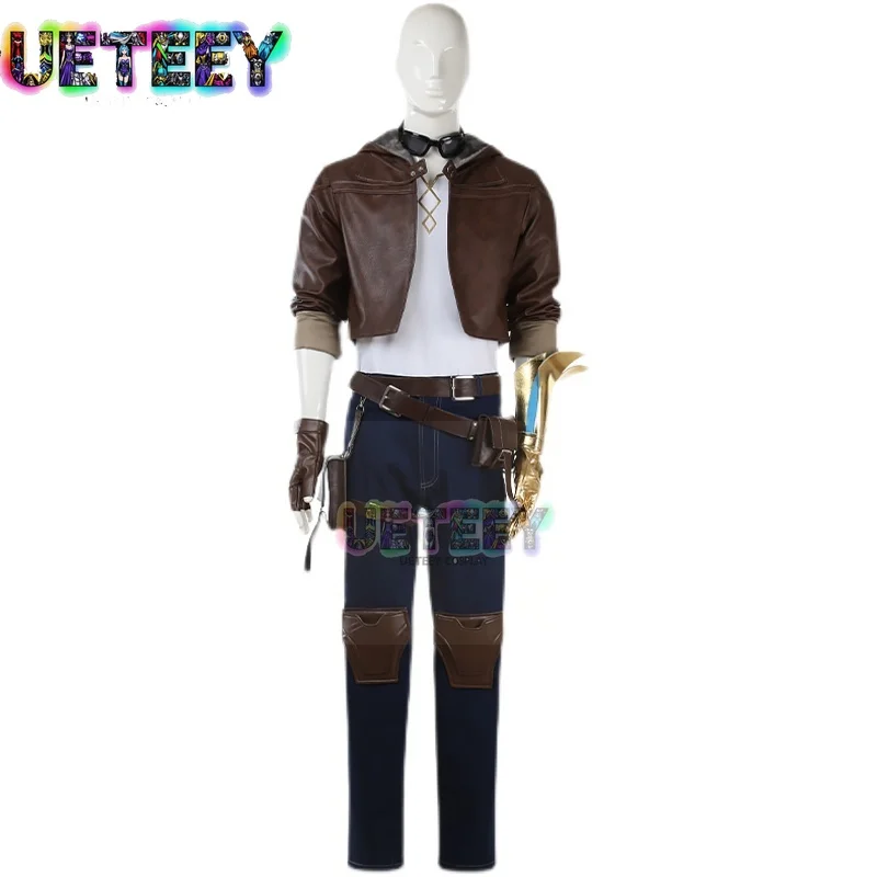 

UETEEY COS Explorer Ezreal Cosplay Costume Halloween Anime Set Custom Size