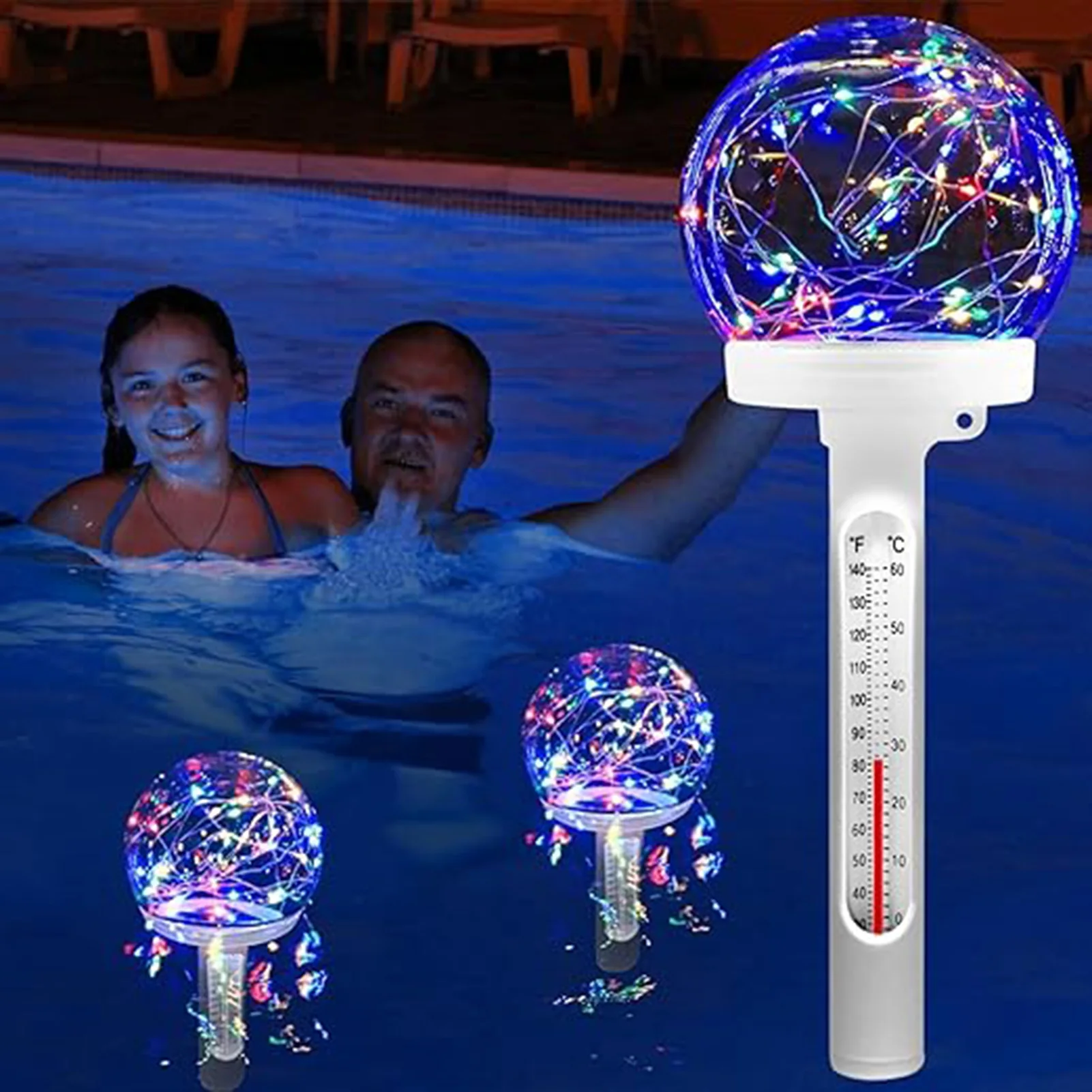 

Floating Pool Thermometer Easy Read Swimming Pool Thermometer for Most Types of Swimming Pool