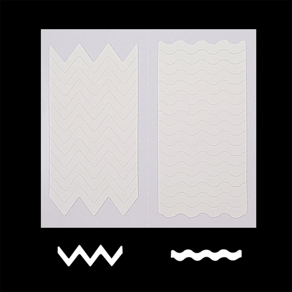 

2 Box of French Type Nail Sticker Creative Manicure Decals Smile Nail Art Sticker Manicure Art Supplies for Women (White)