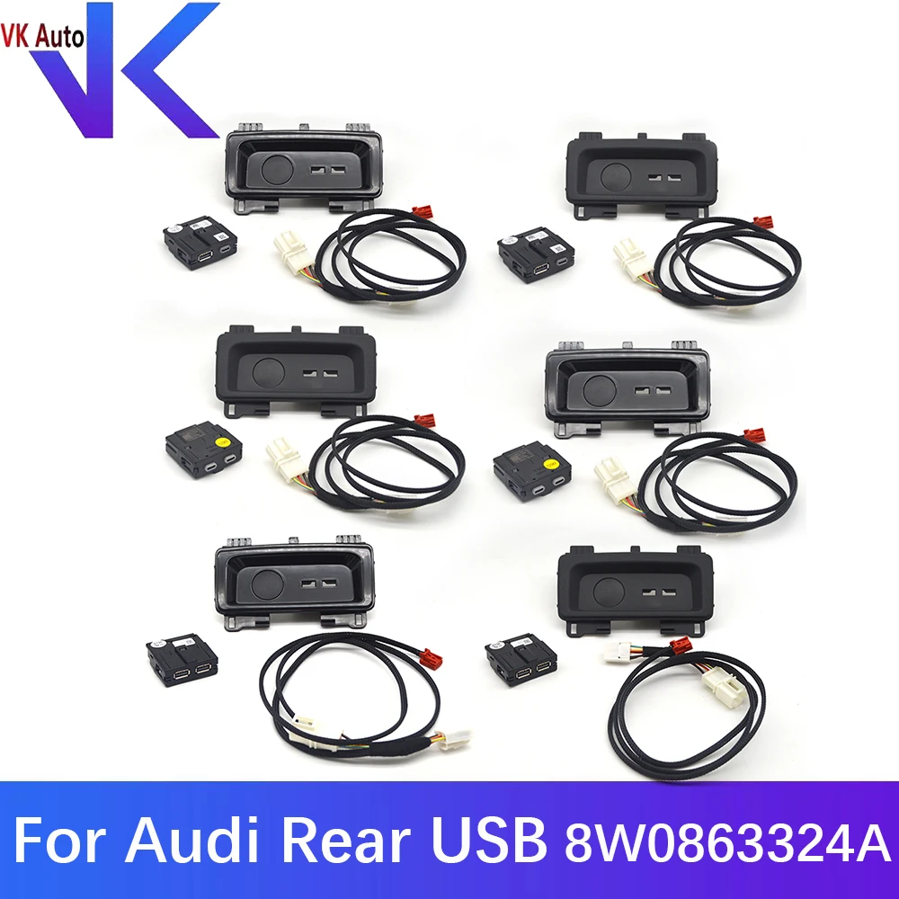 

Задний зарядный USB-порт 8W0863324A 8W0 863 324 A для Audi A4 A5 RS4 RS5