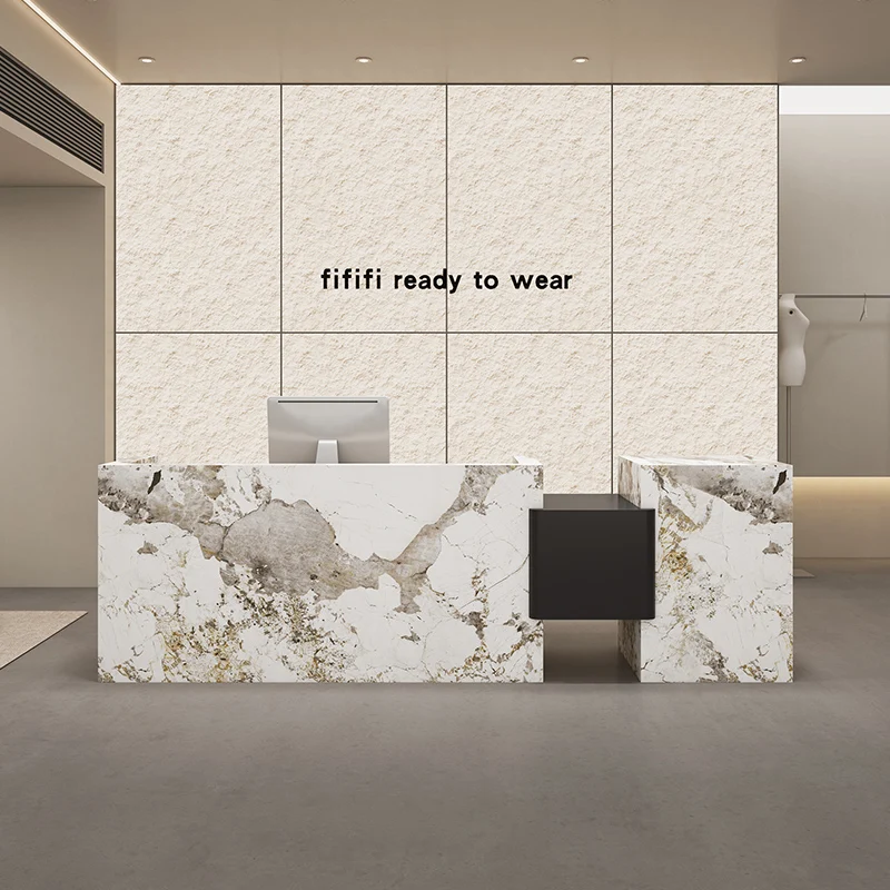 تخزين عميق مكتب الاستقبال مكتب الاستقبال أدراج صالون تجميل مكاتب الاستقبال الأعمال الحديثة أثاث الاستقبال Mostrador #1