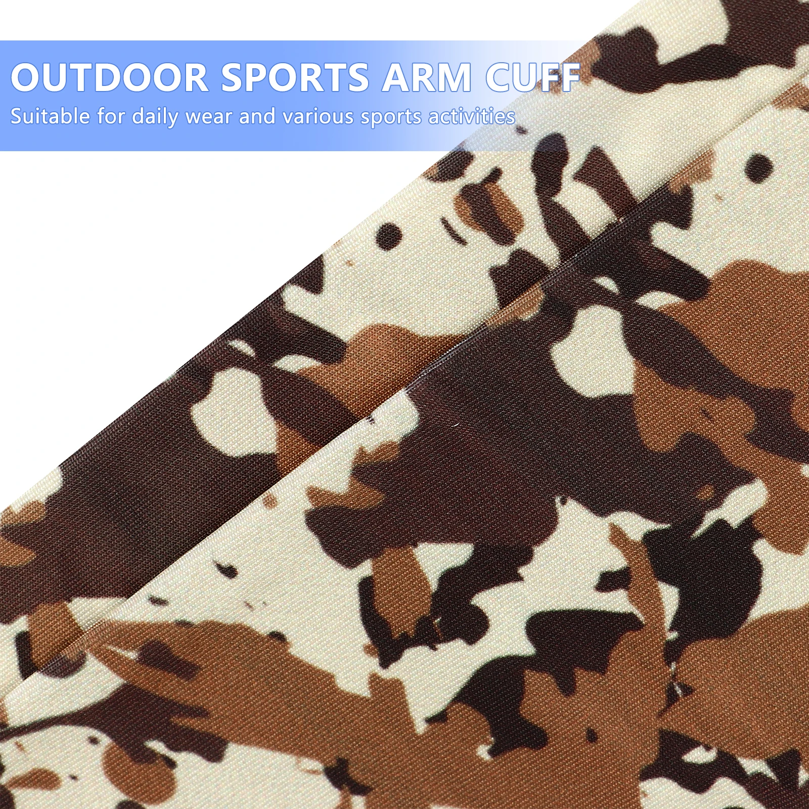 

Summer Camouflage Arm Sleeves Sun Protection Anti Slip XL Size Women Hiking Running Travel Basketball Cooling Cloth