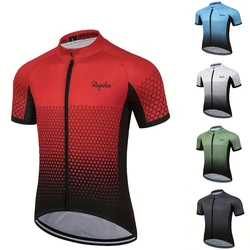 Summer short sleeved cycling shirt breathable quick drying sweat wicking men's outdoor sports mountain road cycling clothing