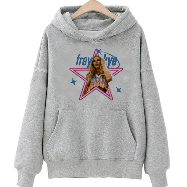 Freya Skye hoodie sweatshirt kawaii fashion graphic 2000s hip hop harajuku pullover Women Loose