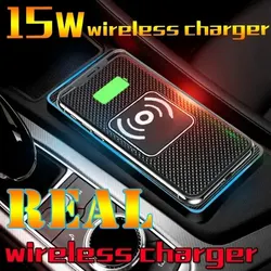 Car Wireless Charger Silicone Non Slip Pad Car Phone Charger PD USB Fast Car Wireless Charging Station for iPhone Samsung Xiaomi