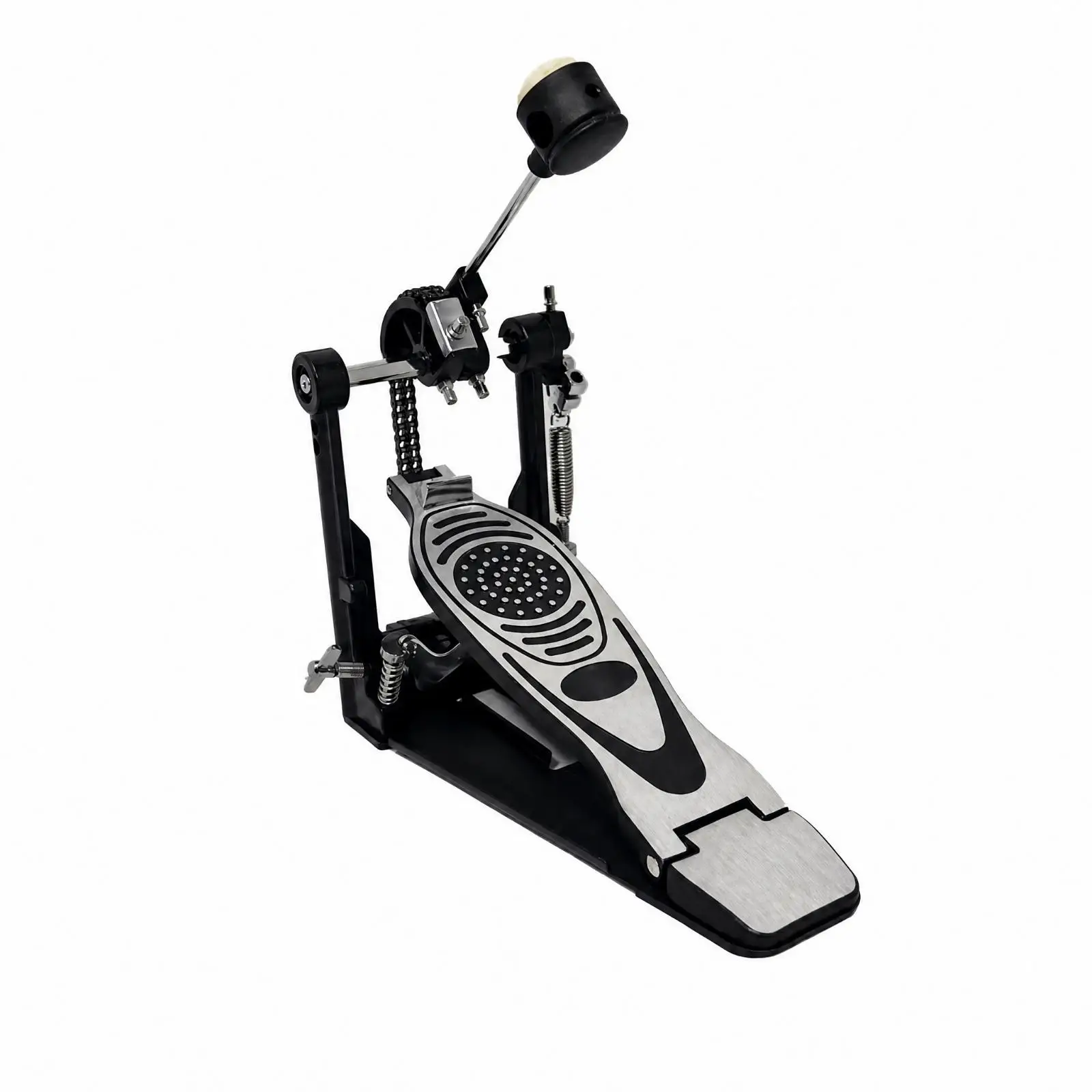 Kick Drum Pedal Aluminum Alloy Bass Beater with Stable Base for Electronic Acoustic Drum Set Drummer Essential Gear