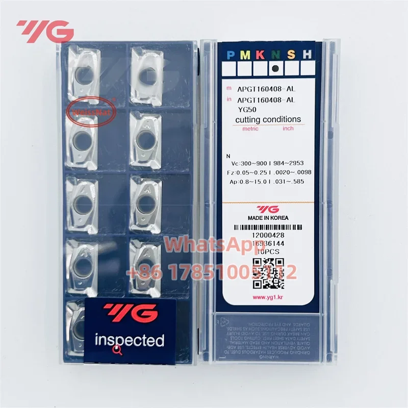 YG-1 APGT160408-AL YG50 Carbide Insert APGT Inserts