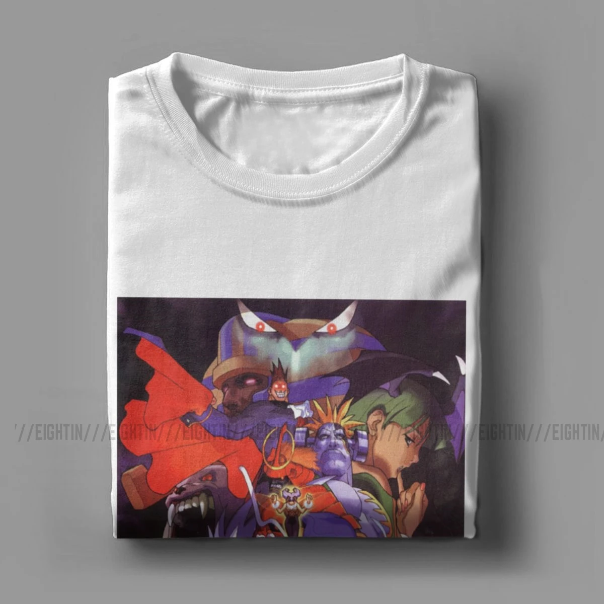 Darkstalkers Vampire Savior T Shirts Men Cotton T-Shirts Morrigan