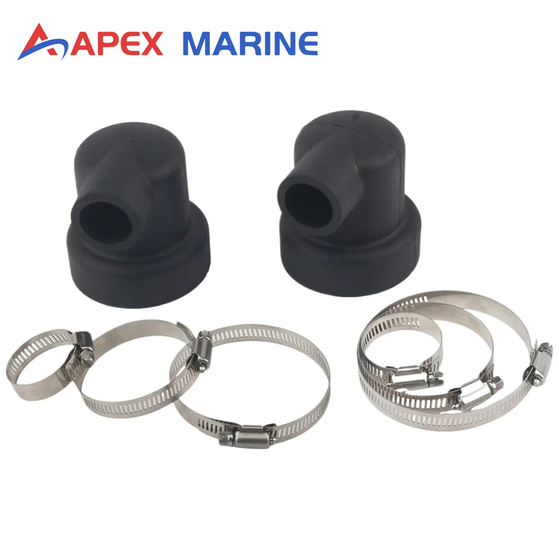 861608 Heat Exchanger End Cap 90 Degree Replacement for Volvo Penta TMD22A MD22A MD22L Bowman 3186NP Marine Boat Engines