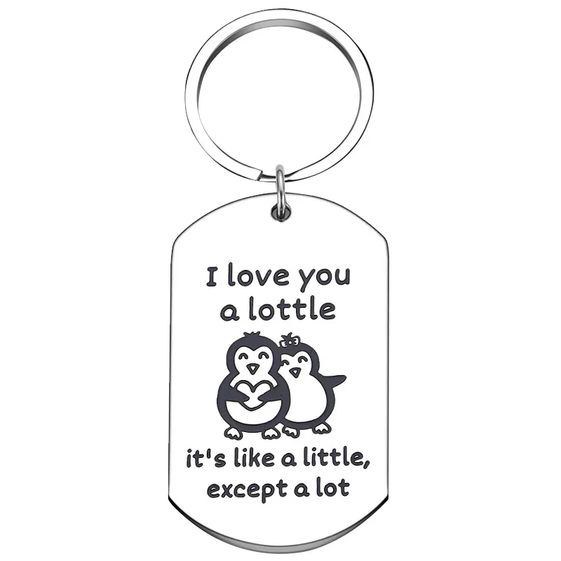 Cute Funny Penguin Gifts Keychain Birthday Valentines Gift Key Chain Pendant Boyfriend Girlfriend Husband Wife Couples Gift view 5