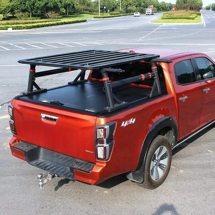 Pickup  Adjustable Roll Bar Aluminium Platform Ladder Basket Roof Rack for Wingle 5 Great Wall