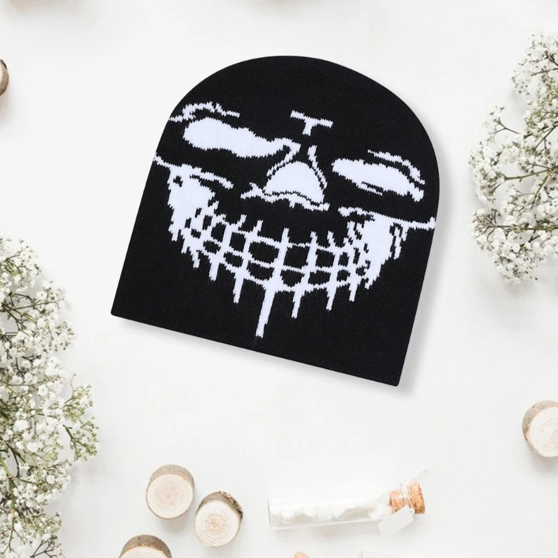 Fun Hat Skull Pattern Outdoor Activity School Teens Hat Multicolored Hat Dropshipping