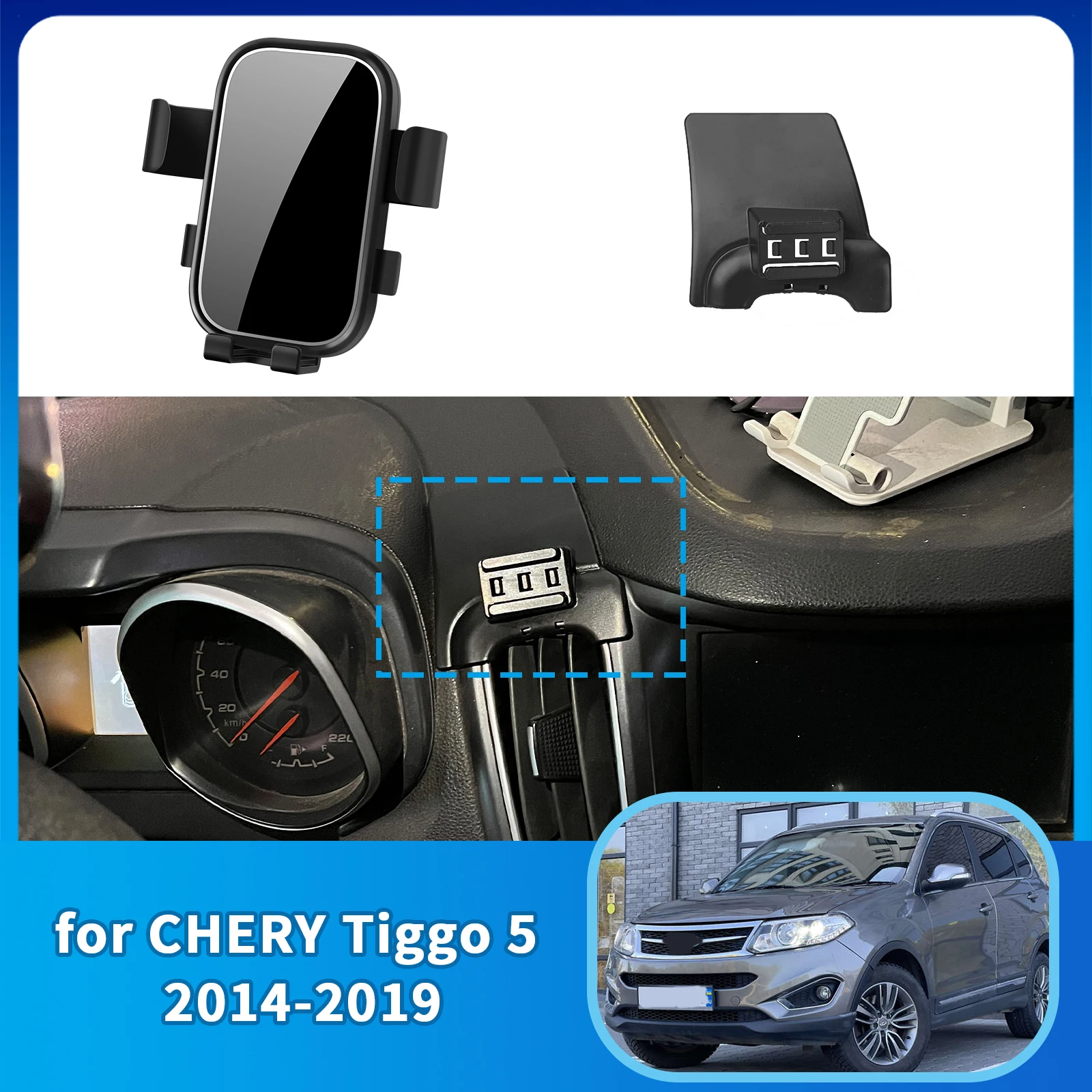 

Accessories Car Mobile Phone Holder for CHERY Grand Tiggo 5 Cowin X5 5 2014-2019 GPS Bracket Navigation Stand Auto