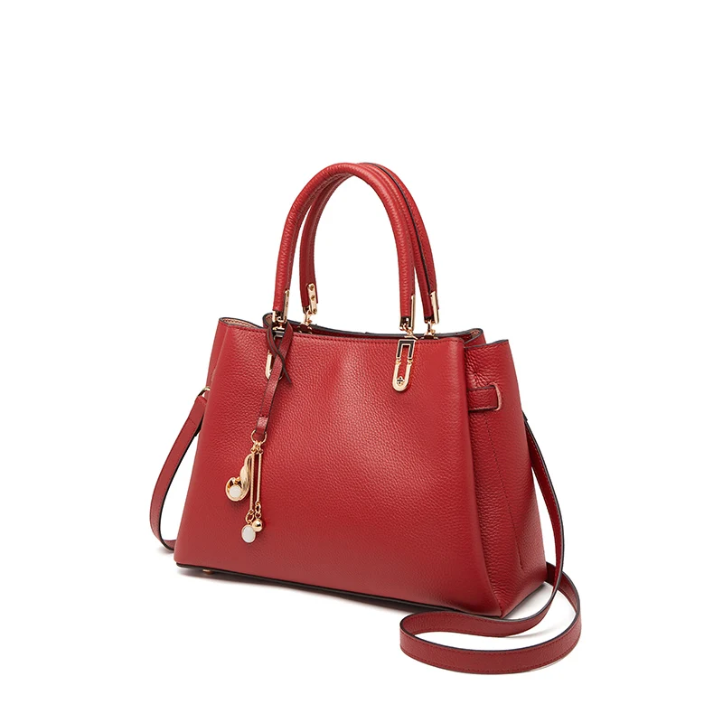 Very Limited Luxurious Women Leather Handbag New First Cow Leather Winter Top Handle Cow Bag Handmade Shoulder Bag Girl #SC2162