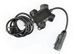 U94 PTT Key Cable Adapter Single Channel for Kenwood Yaesu Motorola ICOM HAM Radio Tactical Earpiece Headphone Accessory
