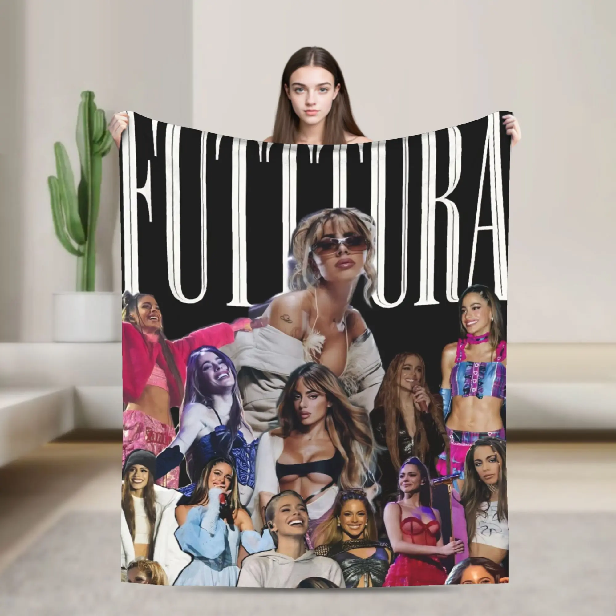 TINI STOESSEL Futtura Tour  Blankets  Travel Office Flannel Throw Blanket For Couch Chair Soft Warm Customized Quality Bedspread