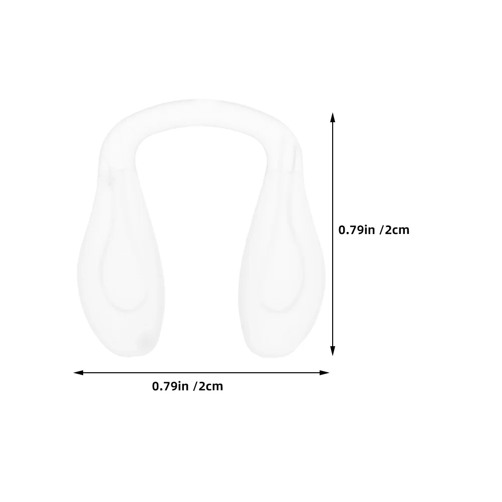 4 قطعة منصات أنف للنظارة من السيليكون الشفاف العالمي استبدال المضادة للانزلاق وسادة جسر الأنف النظارات اكسسوارات النظارات الملحقات #5