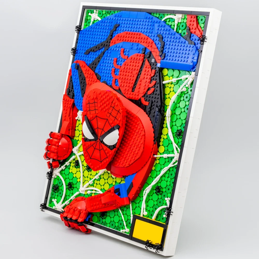 Marvel Spider Man Building Block 2099PCS ART 3D Photo Decoration Bricks 31209 Model Building Block Toys Christmas Gift Set