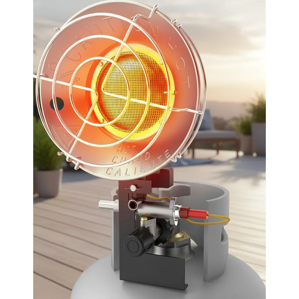 15000btu Portable Propane Heater with 3 Modes & Safety Valve for Outdoor