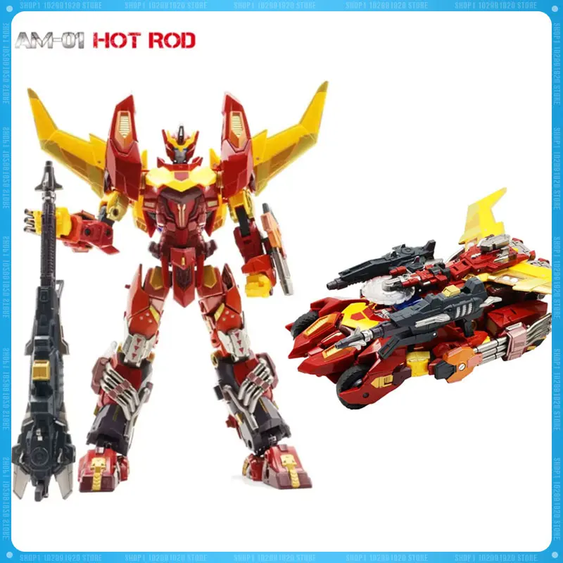

Transformation KO 4th Party AM-01 Adamas Machina Rodimus Hot Rod Action Figure Model Collection Halloween Christmas Gifts Toys