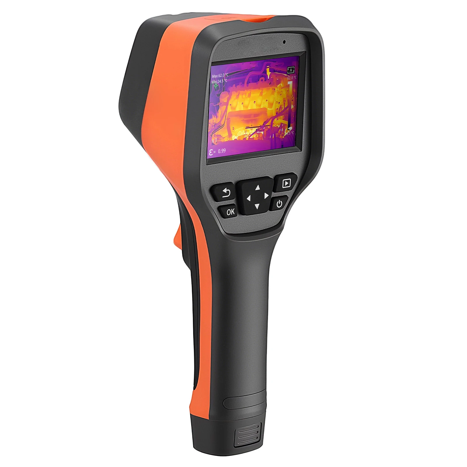 VEVOR Thermal Camera 256 x 192 IR Resolution Handheld Imaging Camera with 2MP Visual Camera 25HZ Refresh Rate Infrared Imager