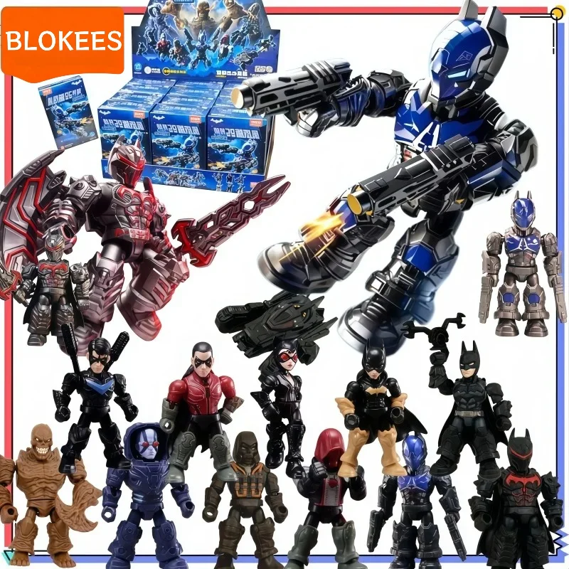 Blokees Dc Defender Version 03 Arkham: Chaos Prologue Series Наборы строительных блоков Модели Фигурки Бэтмена Украшения Игрушки Подарок