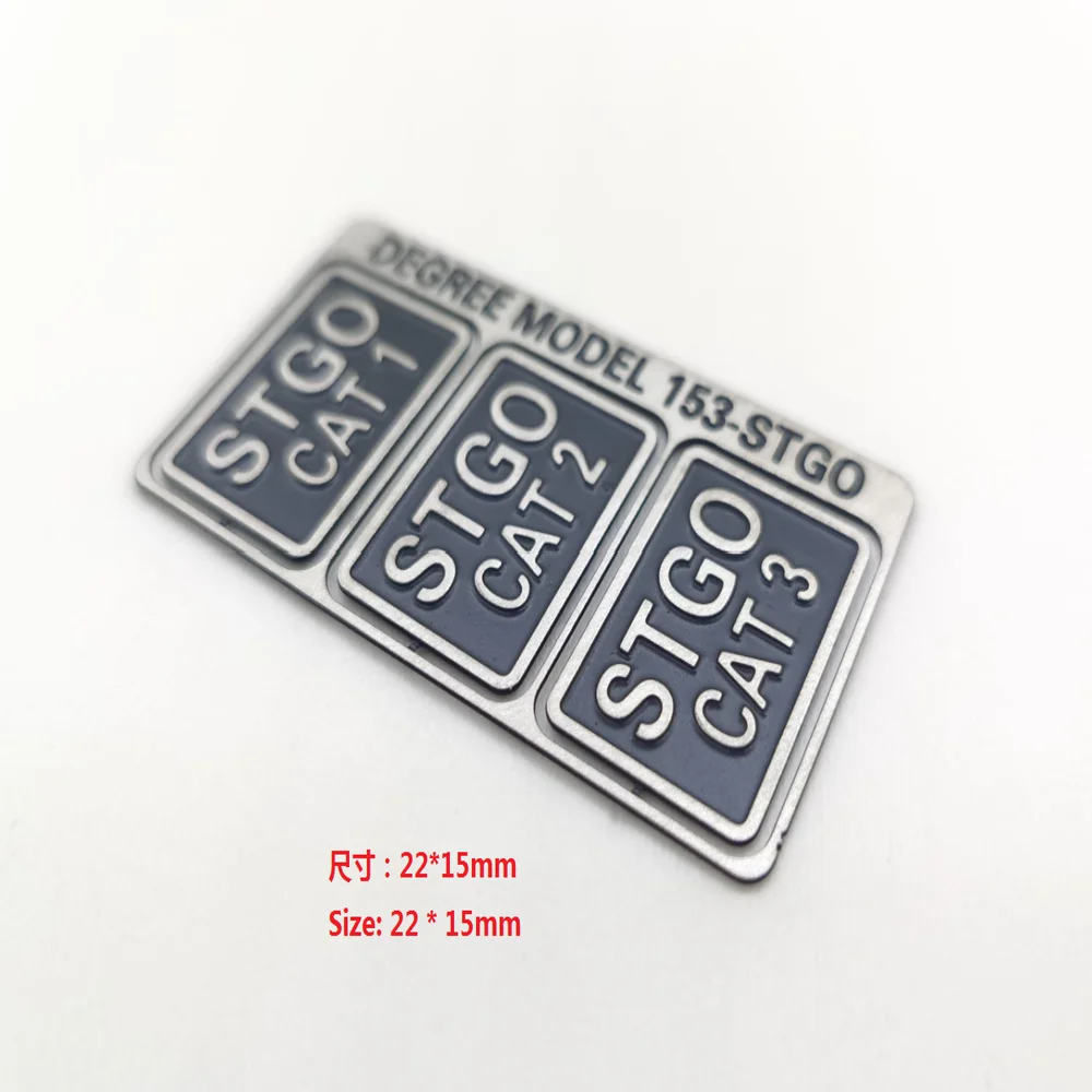 

For 1/14 Tamiya RC Truck STGO Metal Sign Logo 56368 Scania Actros Upgrade Car Accessories