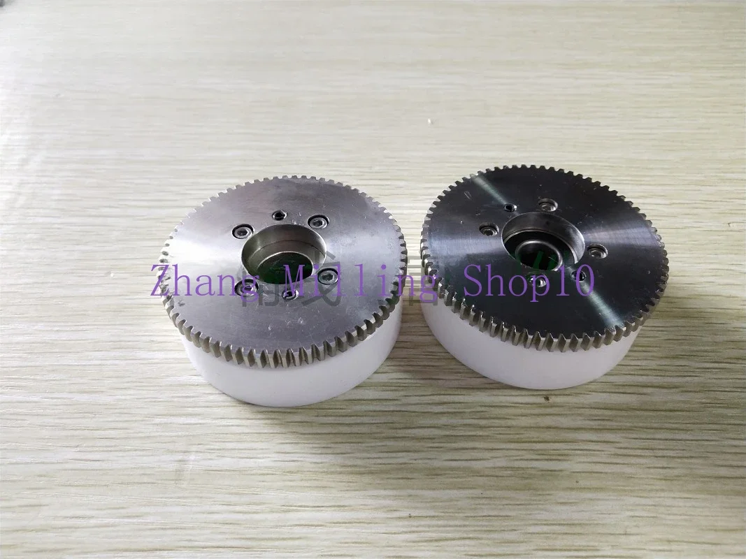 Wire EDM Machine S414 S415 White Ceramic Tension Roller Stainless Steel Gear Set For CNC Sodick Machine Series Part