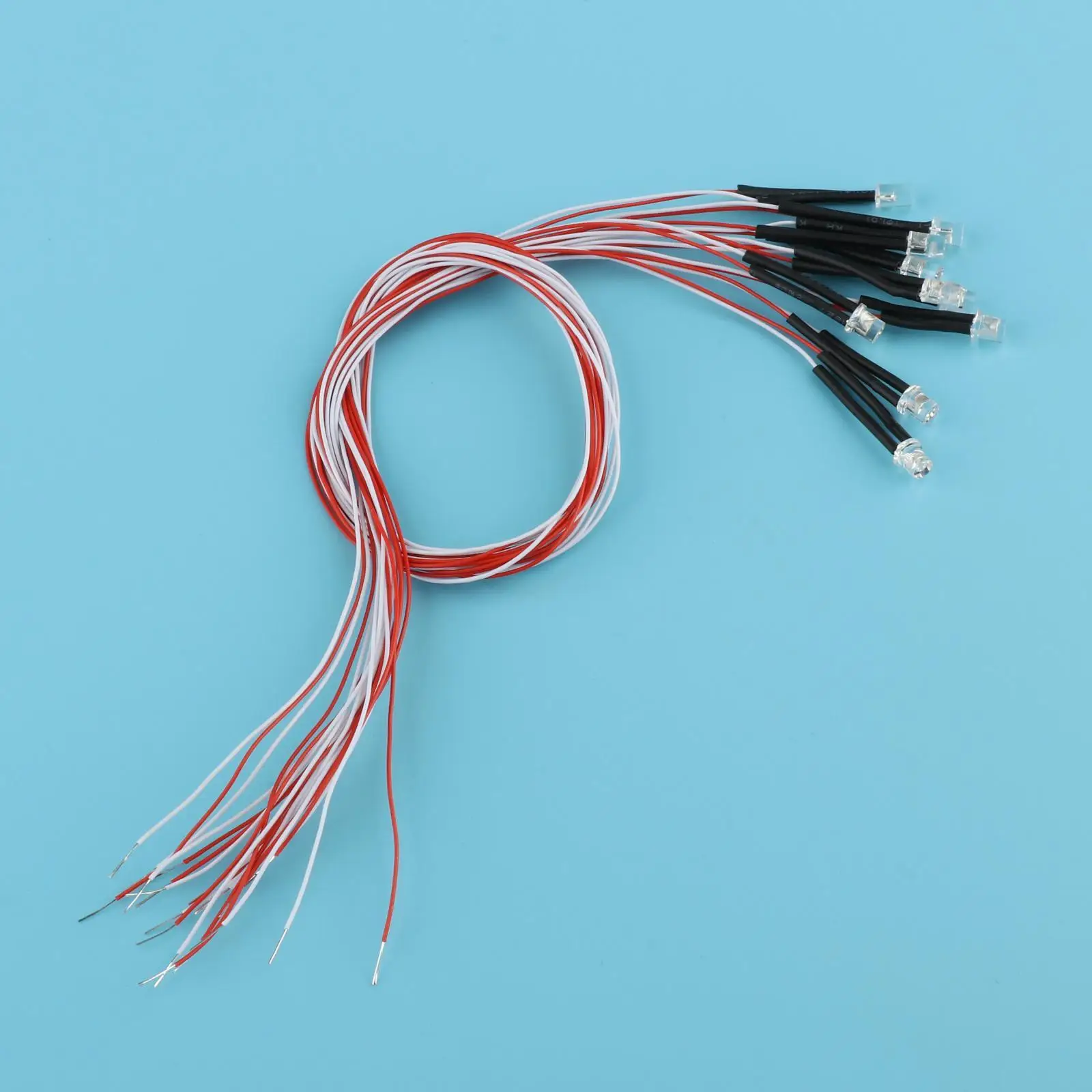 Micro Landschap Verlichting Warm Wit Rood Blauw Groen Geel Bedraad LED Model Lampen voor Miniatuur Trein Landschap DIY