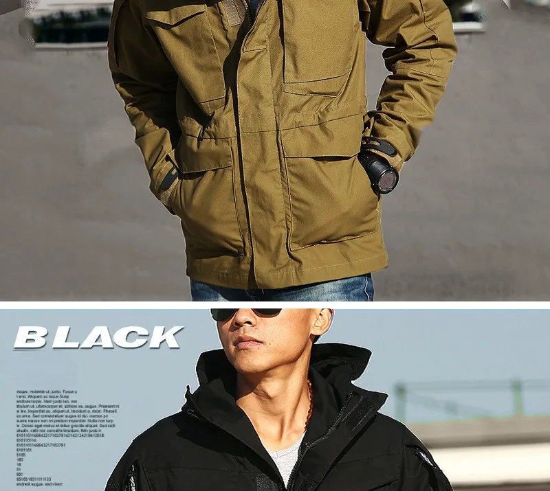 Giacca Invernale Softshell Tattica Uomo, Impermeabile E Antivento, Con Cappuccio E Multitasca, Ideale Per Moto, Caccia E Lavoro - 3