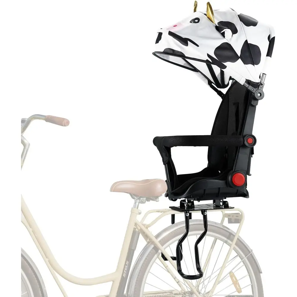 

Rear Bike Seat for Kids, 1-3 Years, with Backrest, Armrests, and Footrests, Universal Fit