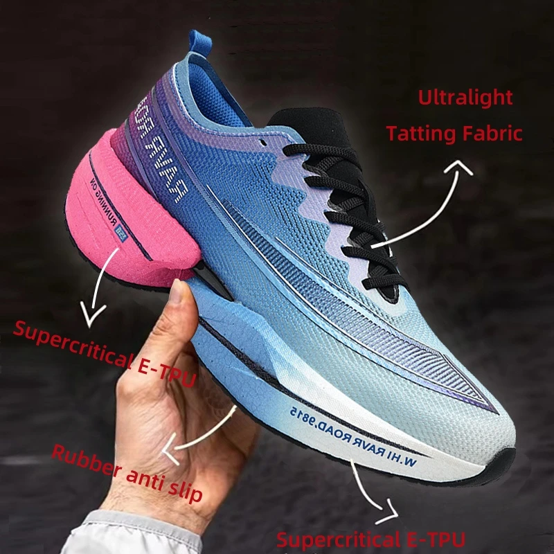 

Marathon Running Shoes Men Women Outdoor Joging Brand Designer Ultralight Road Sneakers Supercritical E-TPU Cushioning Non-slip