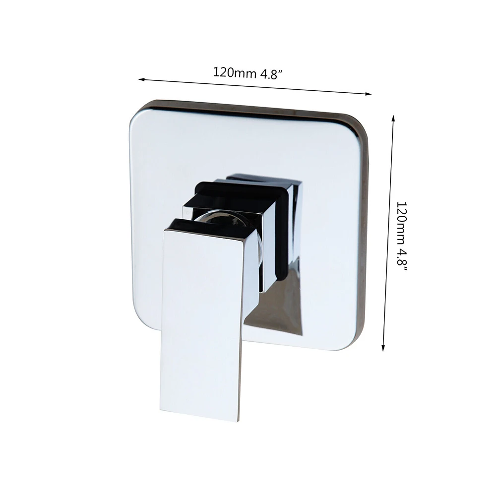 Torayvino Bathroom Simple Wall Mounted Single Handle Brass Chrome Polished Shower Faucet Gold Mixer Control Valve