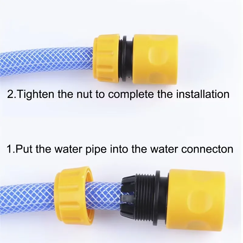 Garden Quick Hose Connector 1/2&3/4  End Double Male Hose Coupling Joint Adapter Extender Set For Garden Watering Accessories