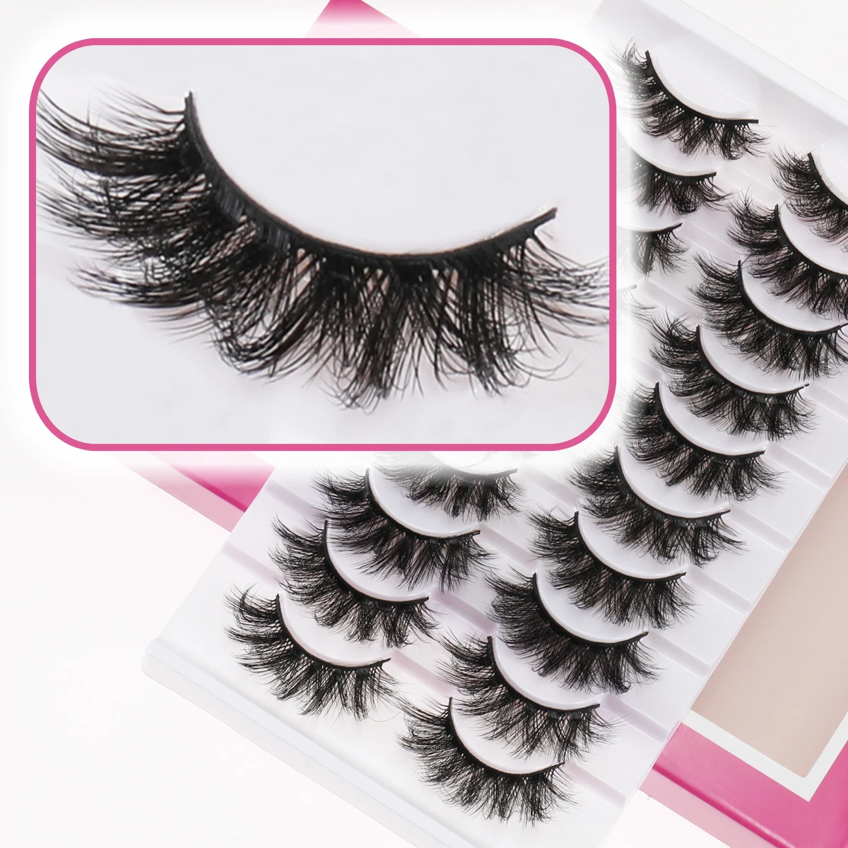 Xuanfeiwu ステージパフォーマンス 5D ステレオ人工フルメイクツール乱雑なクリスマスパーティーダンスつけまつげ自己移植接着剤まつげ長いまつげ