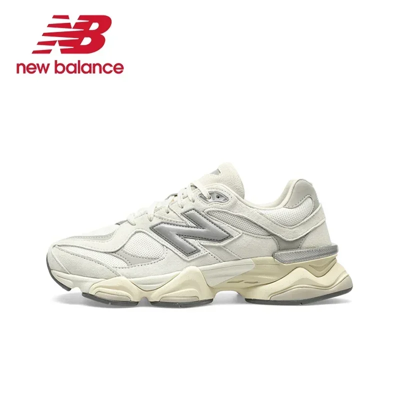 Original New Balance NB 9060 Fabric Synthetic Leather Retro Sports Anti-Slip Wear Casual Shoes Unisex Sneakers U9060ECA