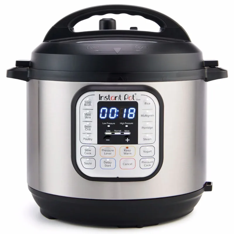 Duo 6-Quart 7-in-1 Electric Pressure Cooker with Easy-Release Steam Switch , Slow Cooker, Rice Cooker, Steamer, Saut