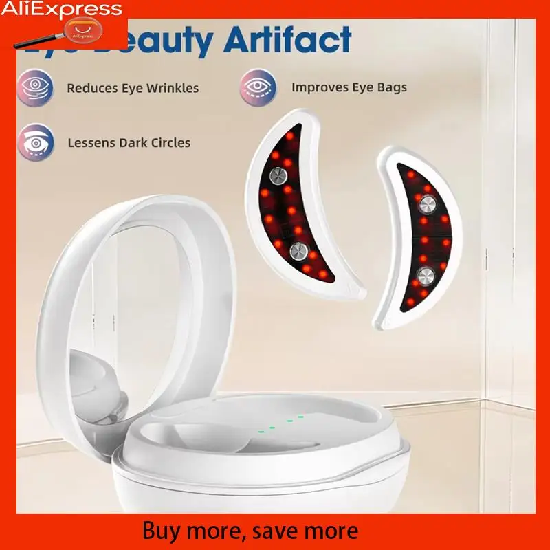 Dispositivo portátil EMS para el cuidado de los ojos A67Z para reducción de círculos oscuros y bolsas con tecnología de luz roja, almohadillas para rejuvenecimiento de los ojos