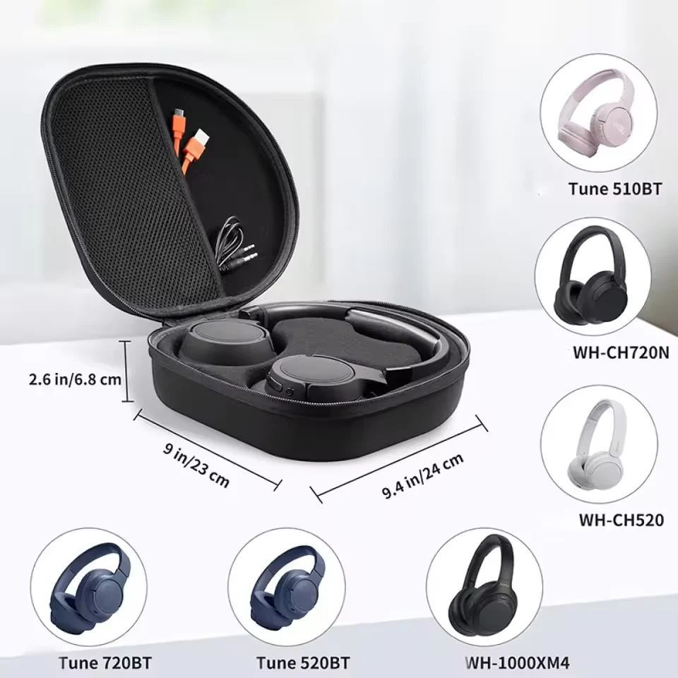 Per Sony WH1000XM5 Auricolare Custodia rigida da trasporto Borsa di stoccaggio portatile Custodia protettiva da viaggio antigraffio per cuffie WH-1000XM5