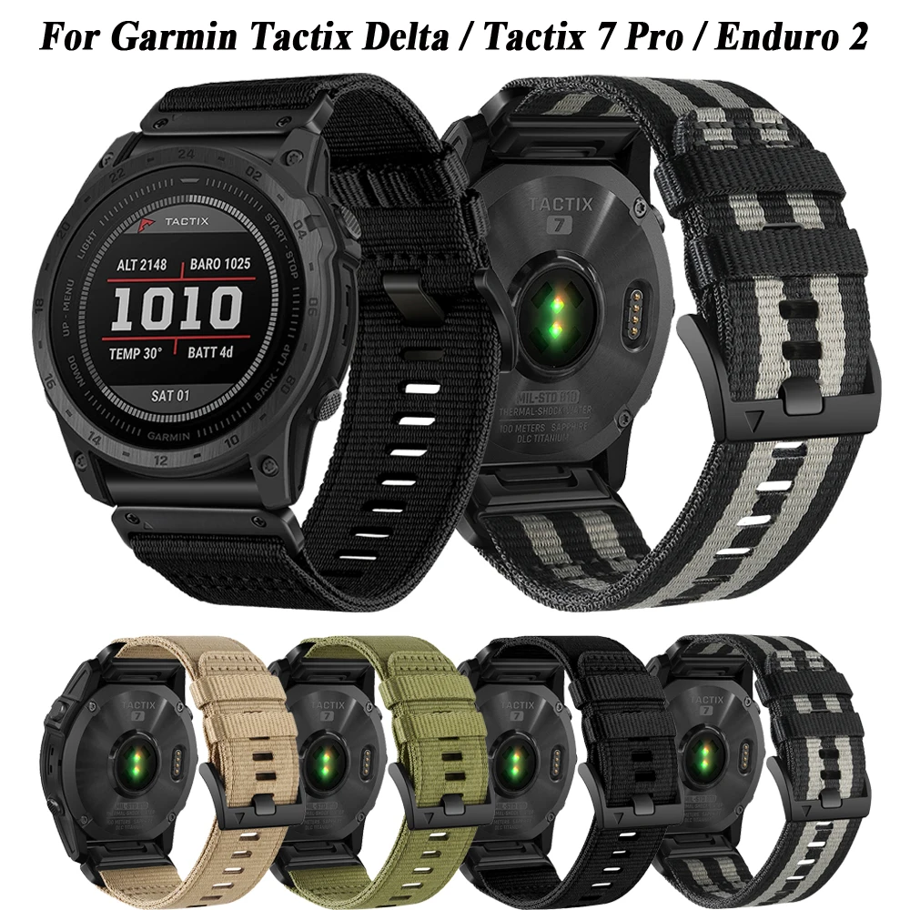 26/22mm Quickfit Strap For Garmin Tactix Delta Bracelet Sport Loop Nylon For Fenix 6X 6 Pro Solar 7X 7 Epix 5X 5 Plus Wristbands