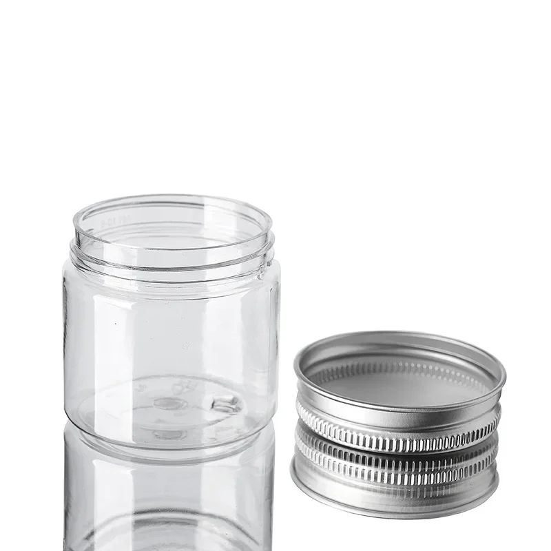 20Pcs 30/50/60/80/120/150ml Storage Jars With Lids Aluminum Round Canister Empty Plastic Cosmetic Jars Food Travel Bottle Pot