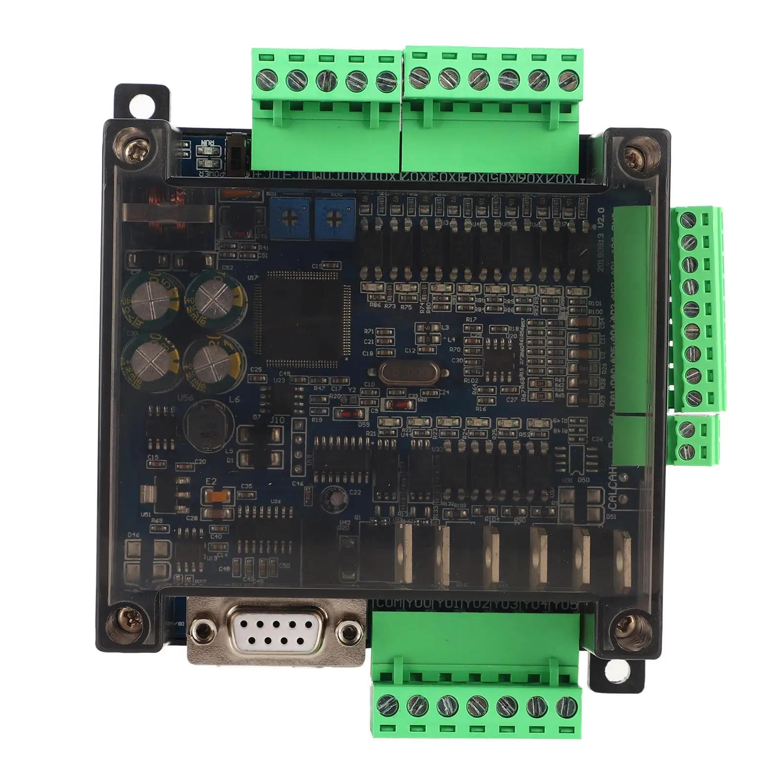 

FX3U-14MT PLC Programmable Logic Controller, 6AD+2DA Analog Industrial Control Board, 24V 1A with Shell & RS485