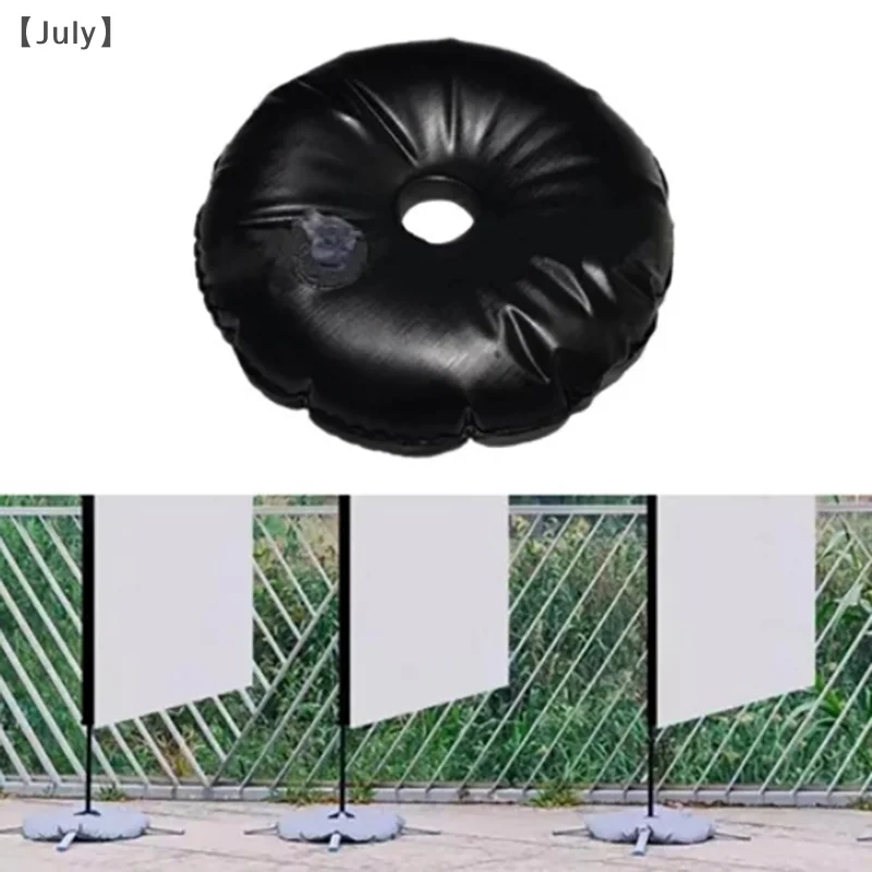 Outdoor Flag Sunshade Holder Base Weight Water Bag Portable PVC Windproof Sun Umbrella Base For Parasol Umbrella Stand Base